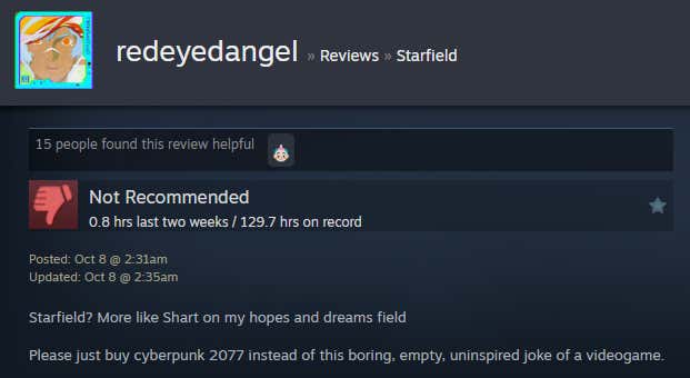 Imagem do artigo intitulado Starfield: Shattered Space, conforme contado pelas análises do Steam